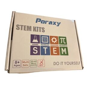 Poraxy STEM Kits 5 in 1 DIY Wooden Building Science Experiments Model POR083-FBA